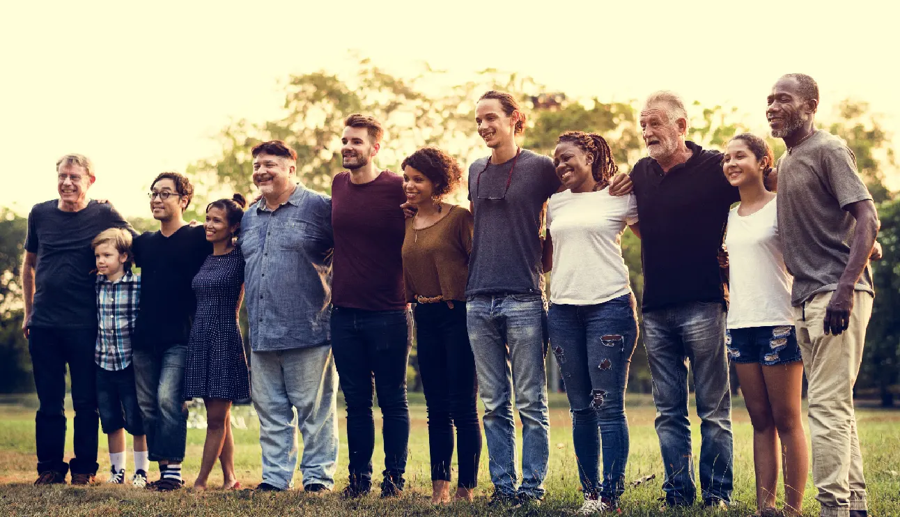 People standing in line