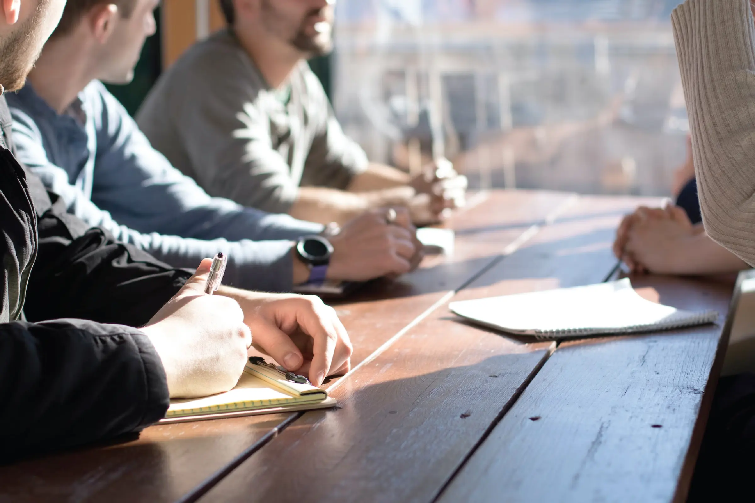 people in a meeting