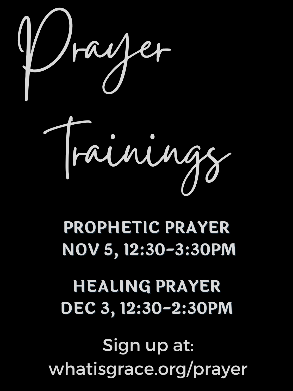 Prayer training information